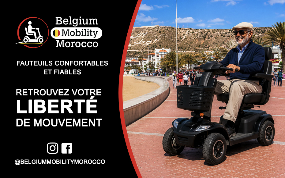 Location scooter PMR Agadir : mobilité accessible et promenade sereine sur la côte