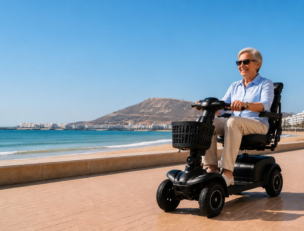 Prix location fauteuil roulant électrique Agadir : bien évaluer votre budget